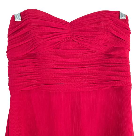 David's Bridal Women's Red 10 Semi Formal Dress Cocktail Party Junior Prom - Picture 3 of 8